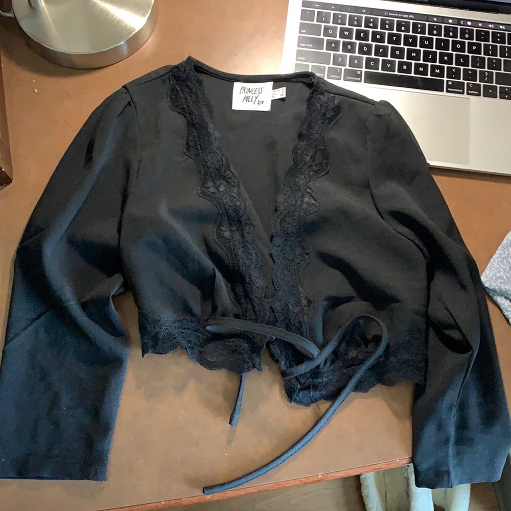Tie front crop top